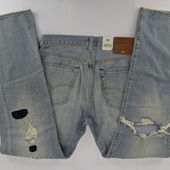 Levis 501 Original 32x32 Men's Straight Leg 150th Anniversary Button Fly New Tag - Picture 5 of 13